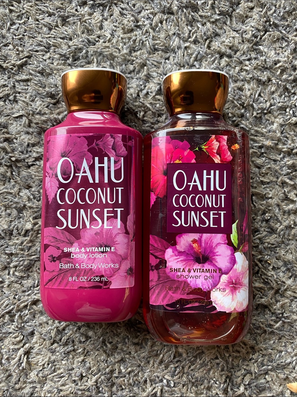 Bath & Body Works Oahu Coconut Sunset Body Lotion & Shower Gel Set